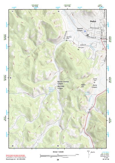 36107NE Page 24 Navajo Reservoir Topo Preview 1