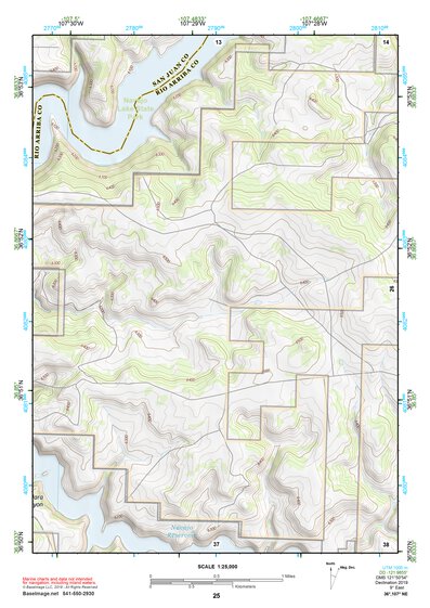 36107NE Page 25 Navajo Reservoir Topo Preview 1