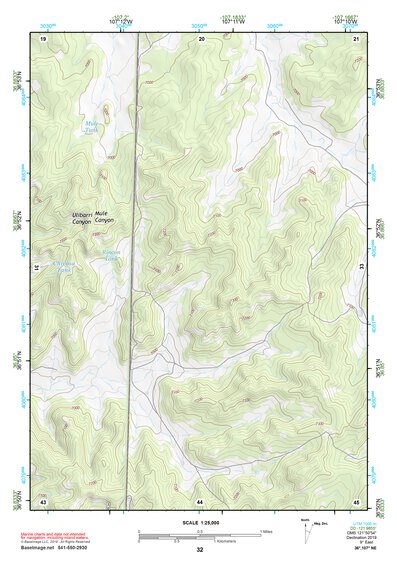 36107NE Page 32 Navajo Reservoir Topo Preview 1