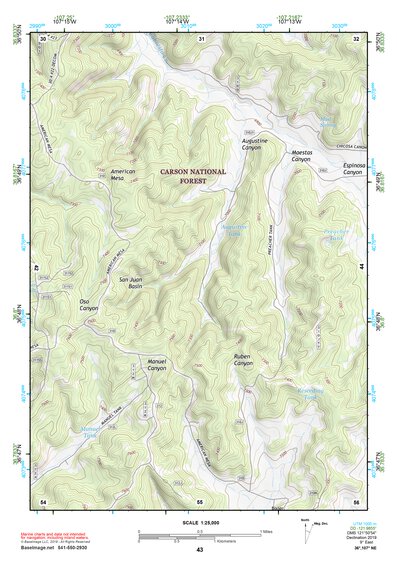36107NE Page 43 Navajo Reservoir Topo Preview 1