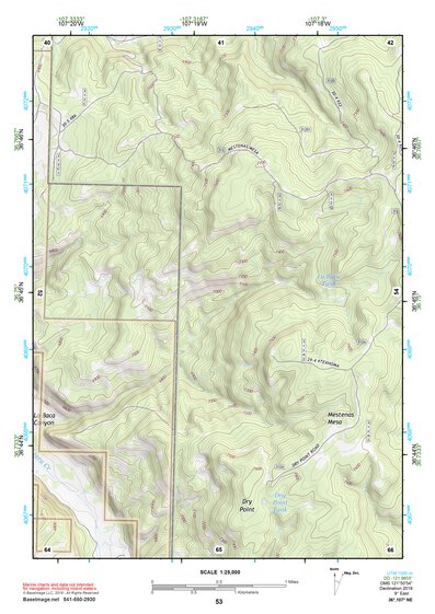 36107NE Page 53 Navajo Reservoir Topo Preview 1