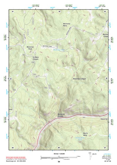 36107NE Page 54 Navajo Reservoir Topo Preview 1