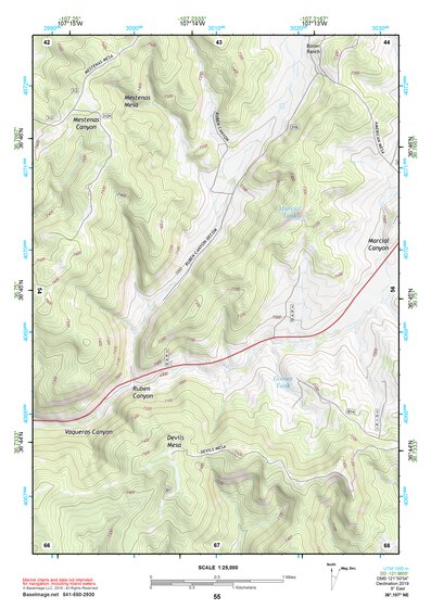 36107NE Page 55 Navajo Reservoir Topo Preview 1