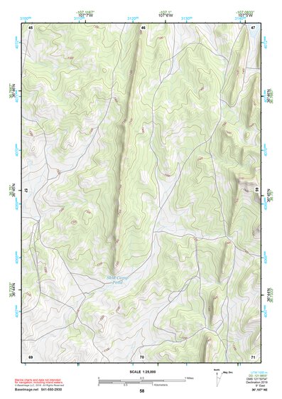 36107NE Page 58 Navajo Reservoir Topo Preview 1