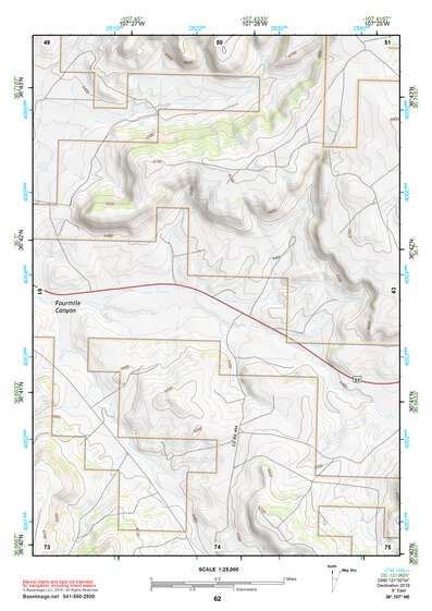 36107NE Page 62 Navajo Reservoir Topo Preview 1