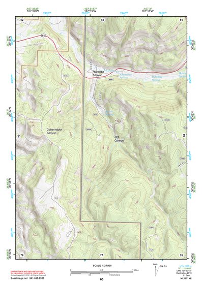 36107NE Page 65 Navajo Reservoir Topo Preview 1