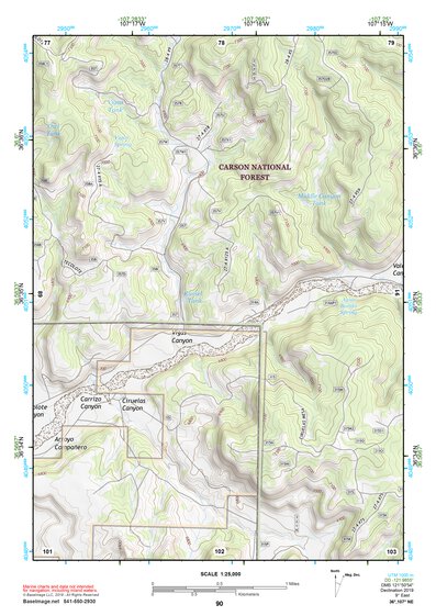 36107NE Page 90 Navajo Reservoir Topo Preview 1