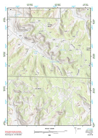 36107NE Page 102 Navajo Reservoir Topo Preview 1