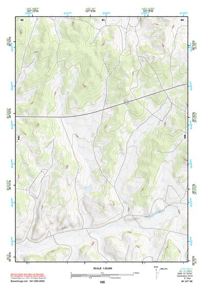 36107NE Page 105 Navajo Reservoir Topo Preview 1