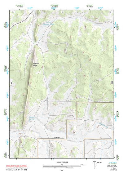 36107NE Page 107 Navajo Reservoir Topo Preview 1