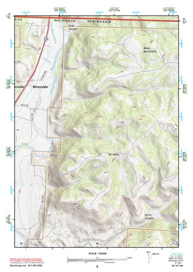 36107NW Page 4 Navajo Reservoir Topo Preview 1