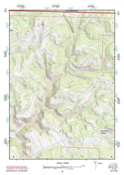 36107NW Page 5 Navajo Reservoir Topo Preview 1