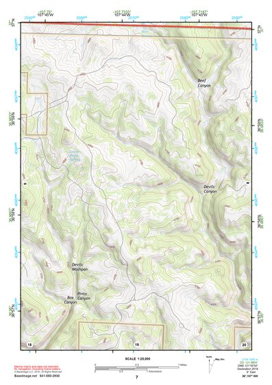 36107NW Page 7 Navajo Reservoir Topo Preview 1