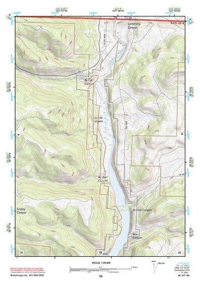 36107NW Page 10 Navajo Reservoir Topo Preview 1