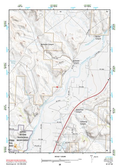 36107NW Page 25 Navajo Reservoir Topo Preview 1