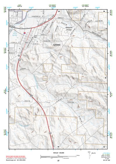 36107NW Page 37 Navajo Reservoir Topo Preview 1