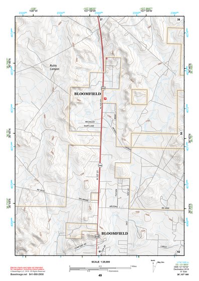 36107NW Page 49 Navajo Reservoir Topo Preview 1