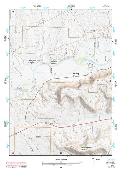 36107NW Page 54 Navajo Reservoir Topo Preview 1