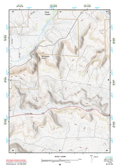 36107NW Page 55 Navajo Reservoir Topo Preview 1