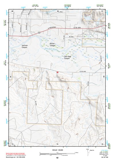 36107NW Page 62 Navajo Reservoir Topo Preview 1