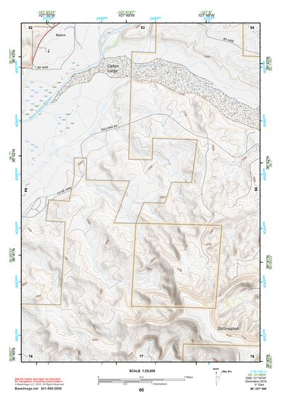 36107NW Page 65 Navajo Reservoir Topo Preview 1
