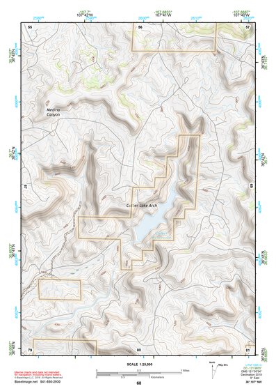 36107NW Page 68 Navajo Reservoir Topo Preview 1