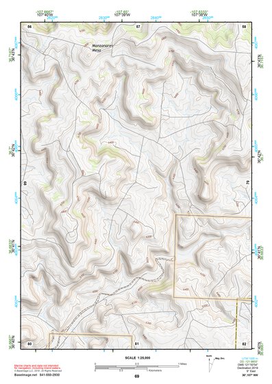 36107NW Page 69 Navajo Reservoir Topo Preview 1