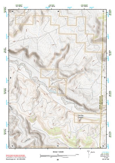36107NW Page 81 Navajo Reservoir Topo Preview 1