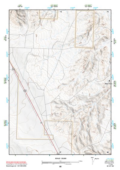36107NW Page 85 Navajo Reservoir Topo Preview 1
