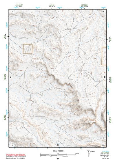 36107NW Page 87 Navajo Reservoir Topo Preview 1