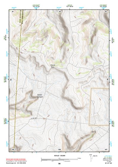 36107NW Page 94 Navajo Reservoir Topo Preview 1