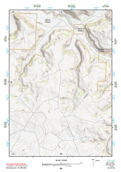 36107NW Page 96 Navajo Reservoir Topo Preview 1