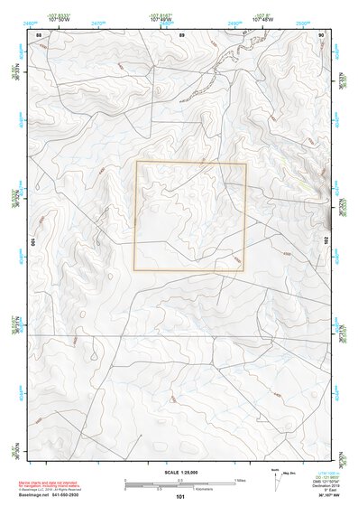 36107NW Page 101 Navajo Reservoir Topo Preview 1