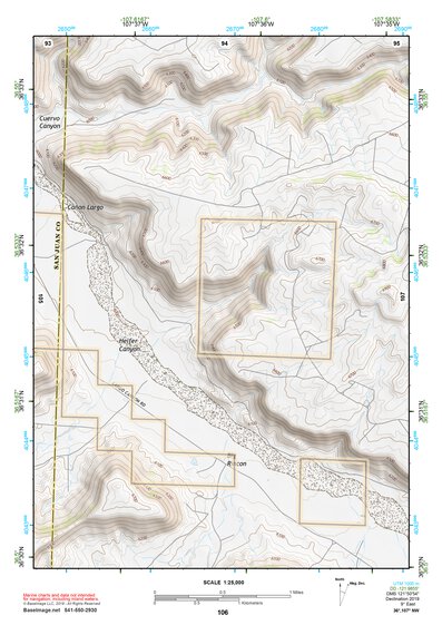 36107NW Page 106 Navajo Reservoir Topo Preview 1