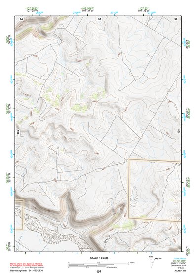 36107NW Page 107 Navajo Reservoir Topo Preview 1