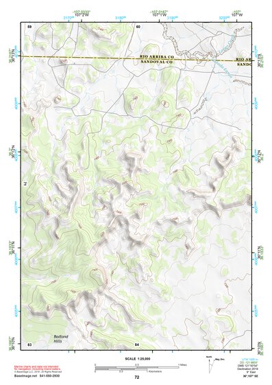36107SE Page 72 Chaco Canyon Topo Preview 1
