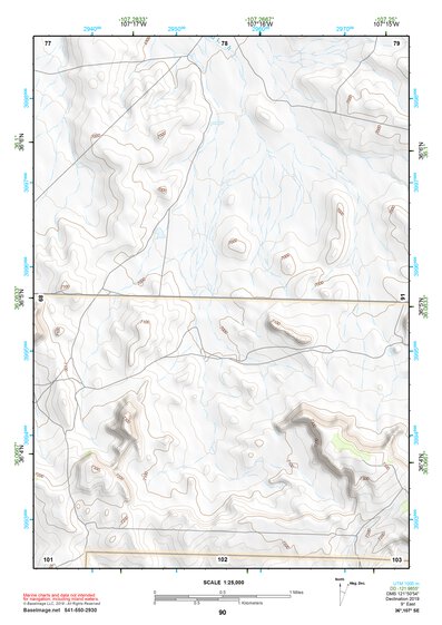 36107SE Page 90 Chaco Canyon Topo Preview 1