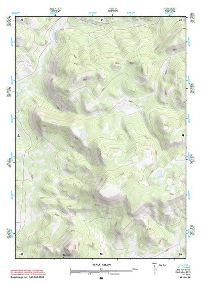 36109SE Page 46 Canyon De Chelly Topo Preview 1