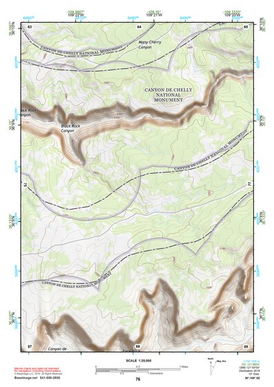 36109SE Page 76 Canyon De Chelly Topo Preview 1