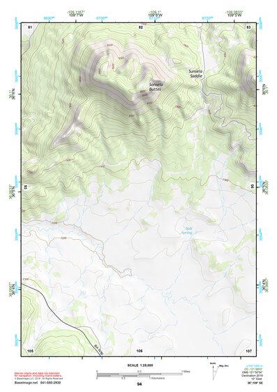 36109SE Page 94 Canyon De Chelly Topo Preview 1