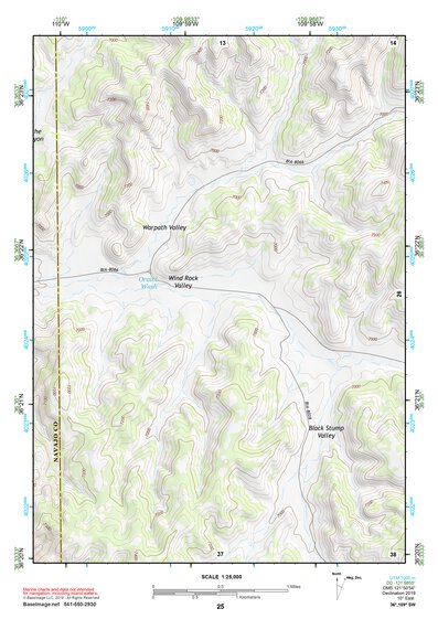36109SW Page 25 Canyon De Chelly Topo Preview 1
