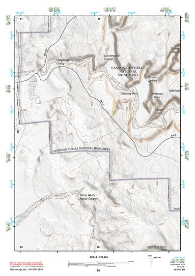 36109SW Page 84 Canyon De Chelly Topo Preview 1