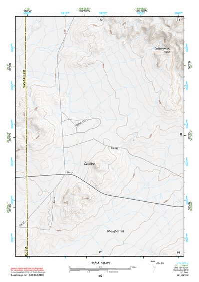 36109SW Page 85 Canyon De Chelly Topo Preview 1