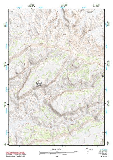36109SW Page 98 Canyon De Chelly Topo Preview 1