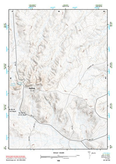 36109SW Page 100 Canyon De Chelly Topo Preview 1