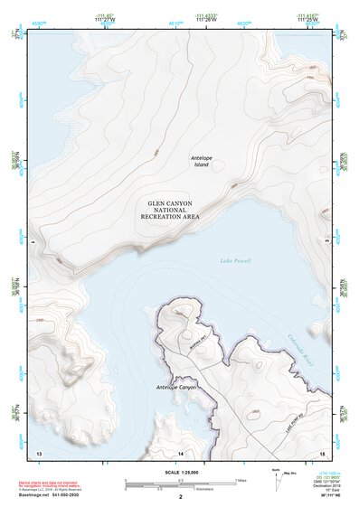 36111NE Page 2 Glen Canyon Dam Topo Preview 1