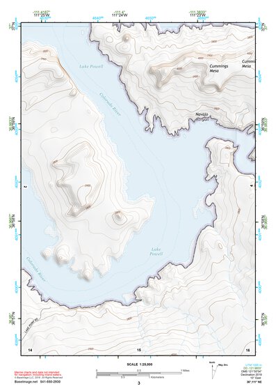 36111NE Page 3 Glen Canyon Dam Topo Preview 1