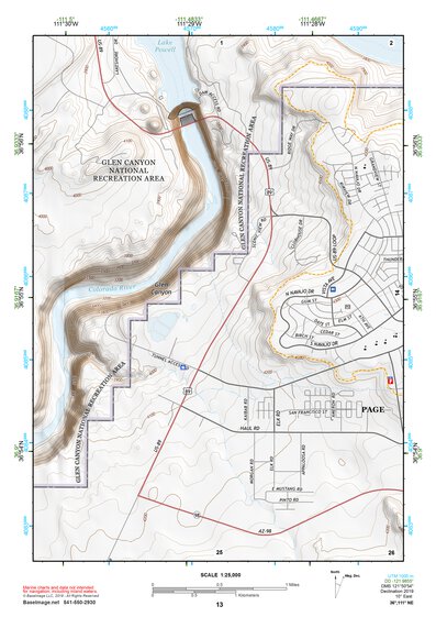 36111NE Page 13 Glen Canyon Dam Topo Preview 1