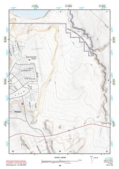 36111NE Page 14 Glen Canyon Dam Topo Preview 1