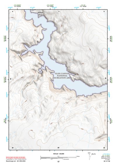 36111NE Page 17 Glen Canyon Dam Topo Preview 1